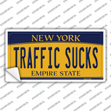 Traffic Sucks New York Novelty Sticker Decal