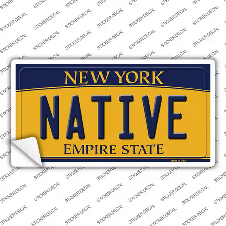 Native New York Novelty Sticker Decal