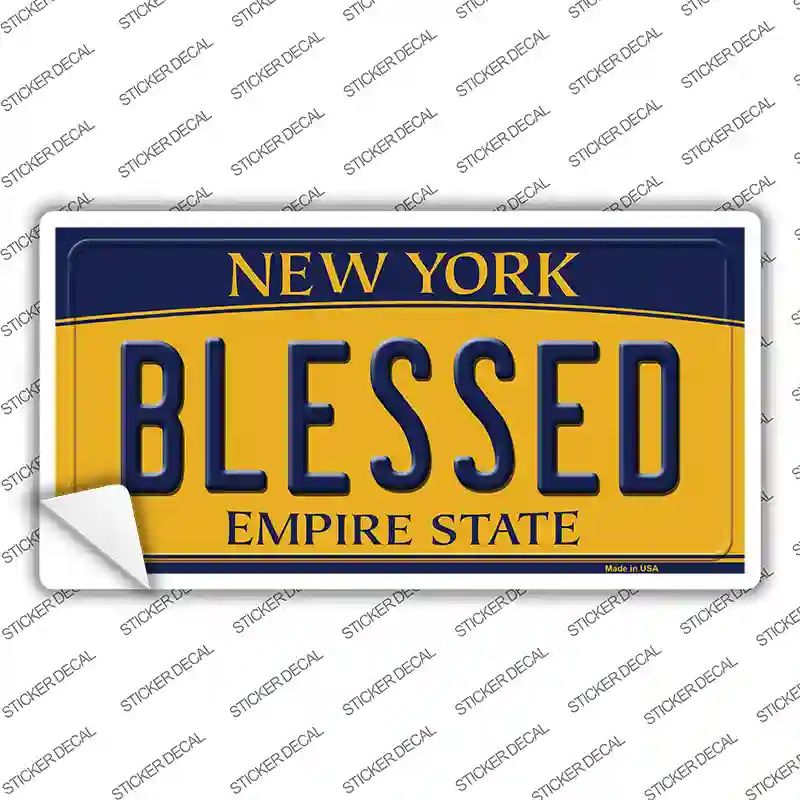 Blessed New York Novelty Sticker Decal