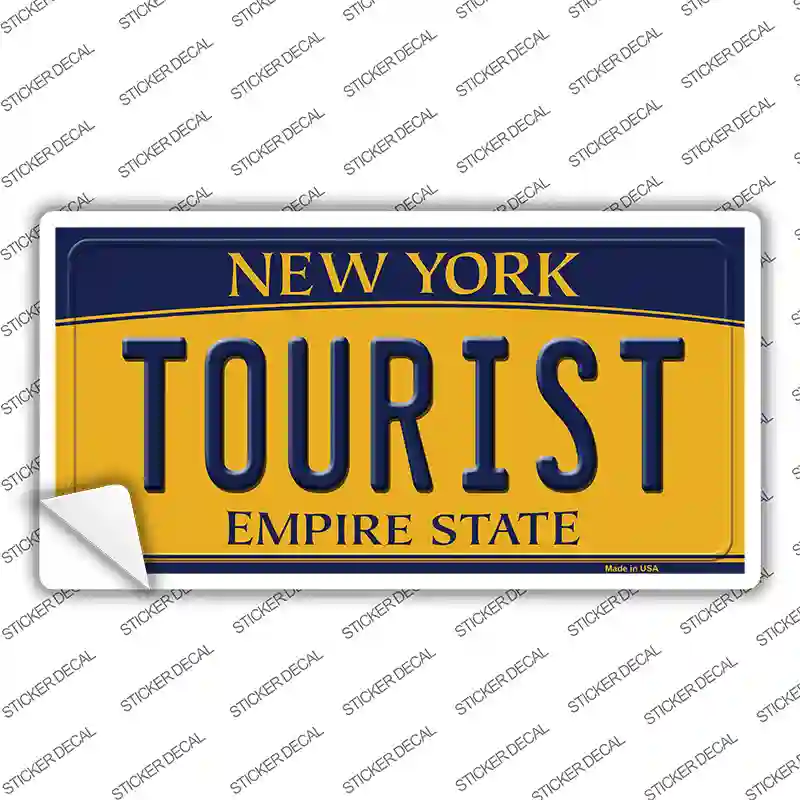 Tourist New York Novelty Sticker Decal