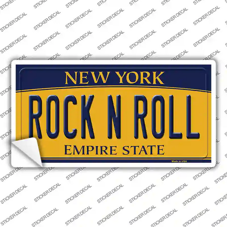 Rock N Roll New York Novelty Sticker Decal