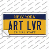 Art Lvr New York Novelty Sticker Decal