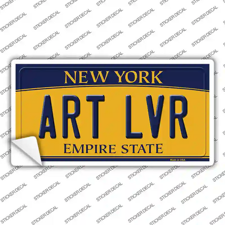 Art Lvr New York Novelty Sticker Decal