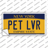 Pet Lvr New York Novelty Sticker Decal