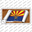 Arizona Flag Scroll Novelty Sticker Decal