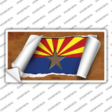 Arizona Flag Scroll Novelty Sticker Decal
