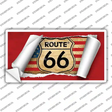 Route 66 Scroll Novelty Sticker Decal