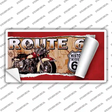 Route 66 Mother Road Scroll Novelty Sticker Decal