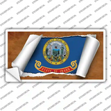 Idaho Flag Scroll Novelty Sticker Decal