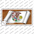 Illinois Flag Scroll Novelty Sticker Decal