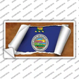 Kansas Flag Scroll Novelty Sticker Decal