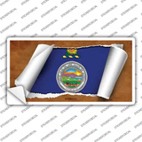 Kansas Flag Scroll Novelty Sticker Decal