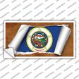 Minnesota Flag Scroll Novelty Sticker Decal