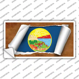 Montana Flag Scroll Novelty Sticker Decal