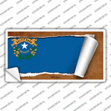 Nevada Flag Scroll Novelty Sticker Decal