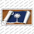 South Carolina Flag Scroll Novelty Sticker Decal