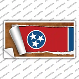 Tennessee Flag Scroll Novelty Sticker Decal