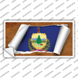 Vermont Flag Scroll Novelty Sticker Decal