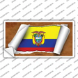 Ecuador Flag Scroll Novelty Sticker Decal