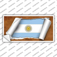 Argentina Flag Scroll Novelty Sticker Decal