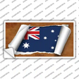 Australia Flag Scroll Novelty Sticker Decal