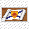 Nova Scotia Flag Scroll Novelty Sticker Decal