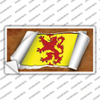 Scotland Rampant Lion Flag Scroll Novelty Sticker Decal