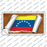 Venezuela Flag Scroll Novelty Sticker Decal