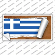 Greece Flag Scroll Novelty Sticker Decal