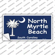North Myrtle Beach Flag Novelty Sticker Decal