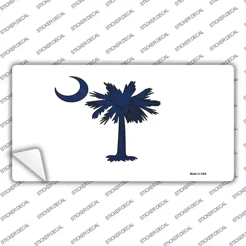 South Carolina State Flag Novelty Sticker Decal