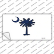 South Carolina State Flag Novelty Sticker Decal