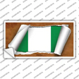 Nigeria Flag Scroll Novelty Sticker Decal