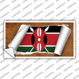 Kenya Flag Scroll Novelty Sticker Decal