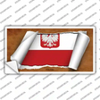 Poland/Eagle Flag Scroll Novelty Sticker Decal