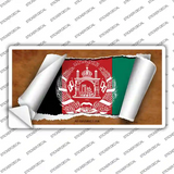 Afghanistan Flag Scroll Novelty Sticker Decal