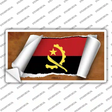 Angola Flag Scroll Novelty Sticker Decal