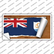 Anguilla Flag Scroll Novelty Sticker Decal