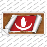Anjouan Flag Scroll Novelty Sticker Decal
