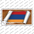 Armenia Flag Scroll Novelty Sticker Decal