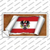 Austria Flag Scroll Novelty Sticker Decal