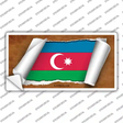Azerbaijan Flag Scroll Novelty Sticker Decal