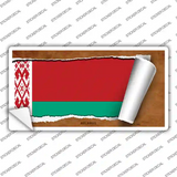 Belarus Flag Scroll Novelty Sticker Decal