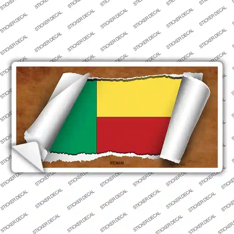 Banin Flag Scroll Novelty Sticker Decal