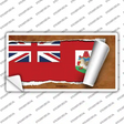 Bermuda Flag Scroll Novelty Sticker Decal