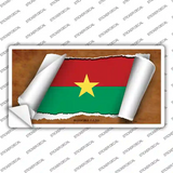 Burkina Faso Flag Scroll Novelty Sticker Decal