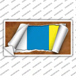 Canary Island Flag Scroll Novelty Sticker Decal