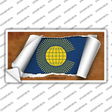 Commonwealth Flag Scroll Novelty Sticker Decal