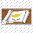 Cyprus Flag Scroll Novelty Sticker Decal