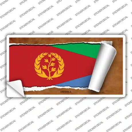Eritrea Flag Scroll Novelty Sticker Decal